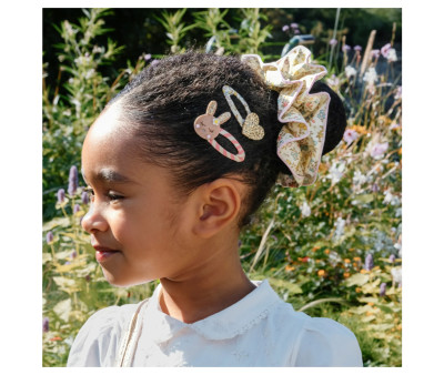 2 Clips Stripy Bunny