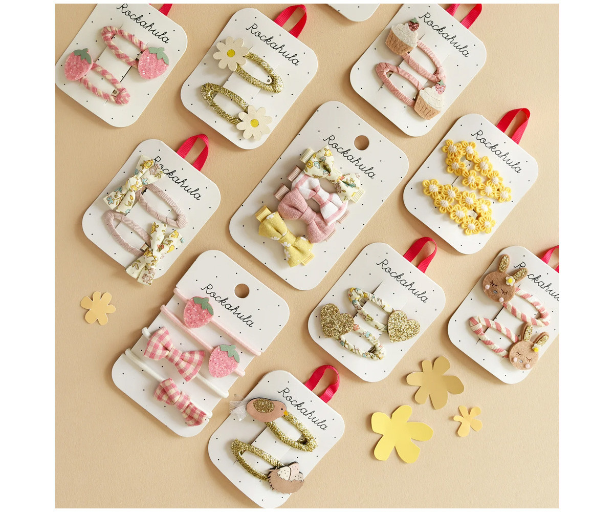 2 Clips Stripy Bunny