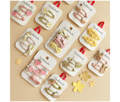 2 Clips Stripy Bunny