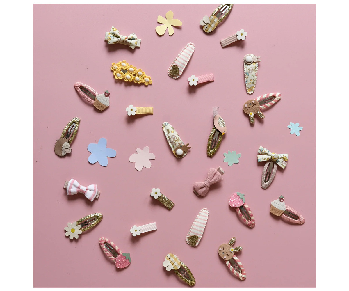 4 Clips de Tela Petal Bunny