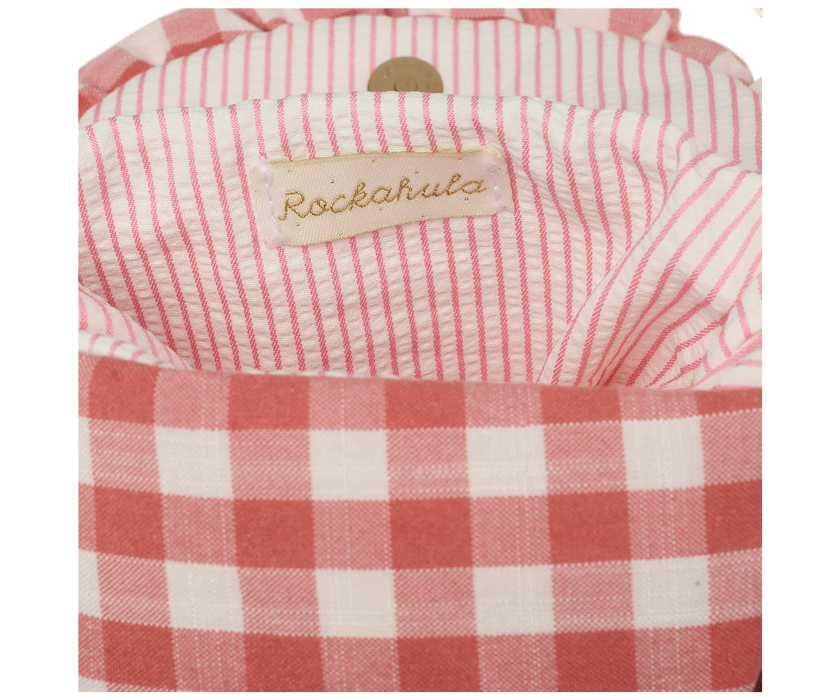 Bolso Infantil Gingham Ruffle Bow