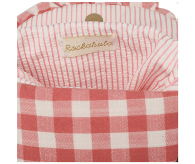 Bolso Infantil Gingham Ruffle Bow