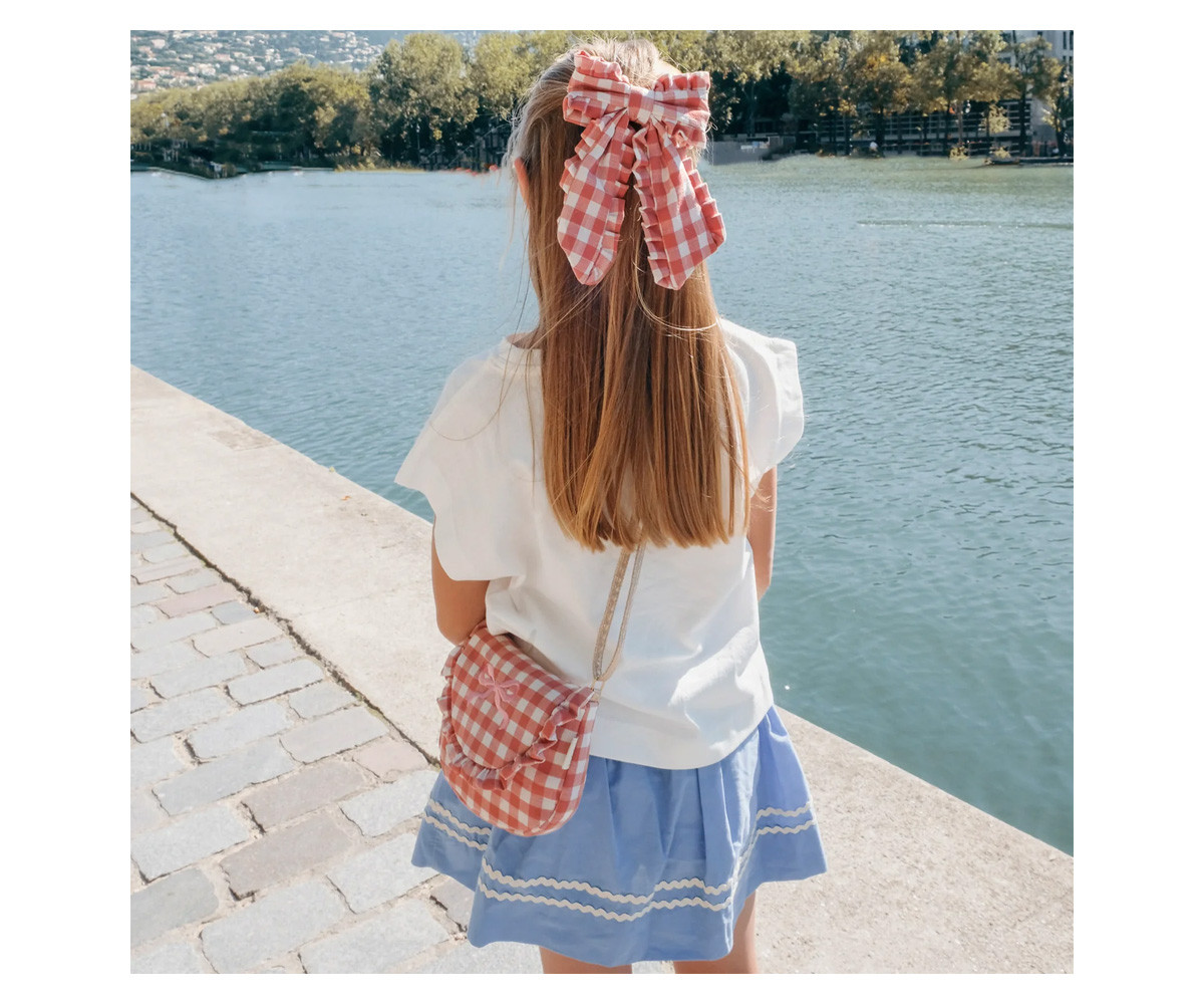 Clip Lazo Infantil Gingham