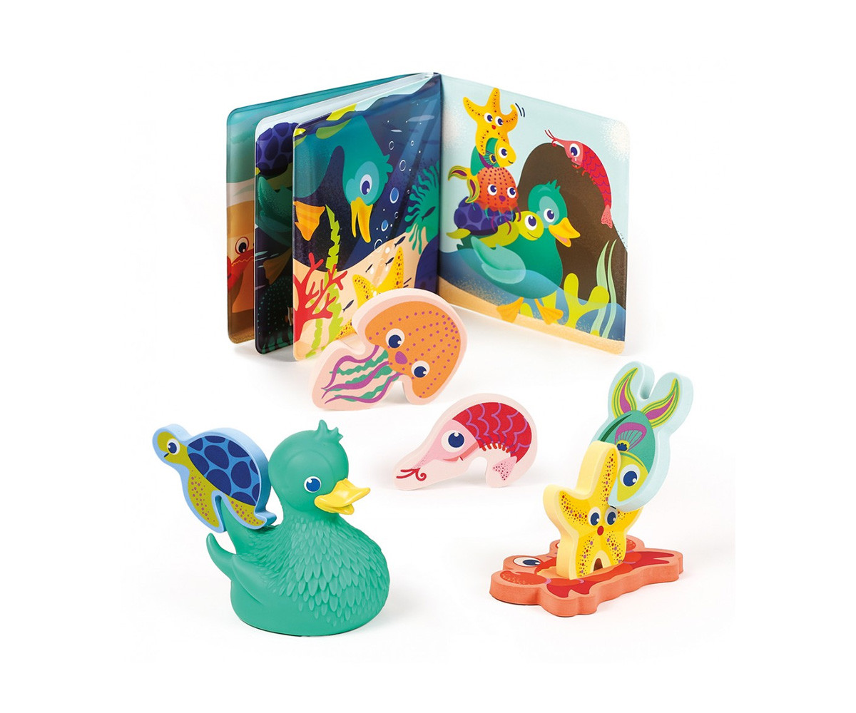 Juguete de Baño 3 en 1 Happy Duck