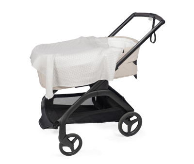 2 Mussoline 70x70cm Little Bloom Vichy Grey