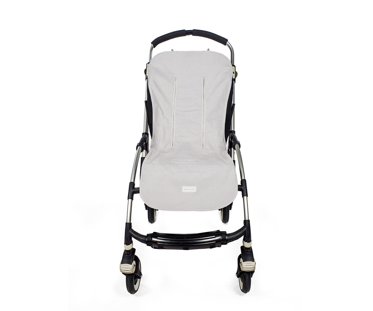 Rivestimento Passeggino Little Bloom Vichy Grey