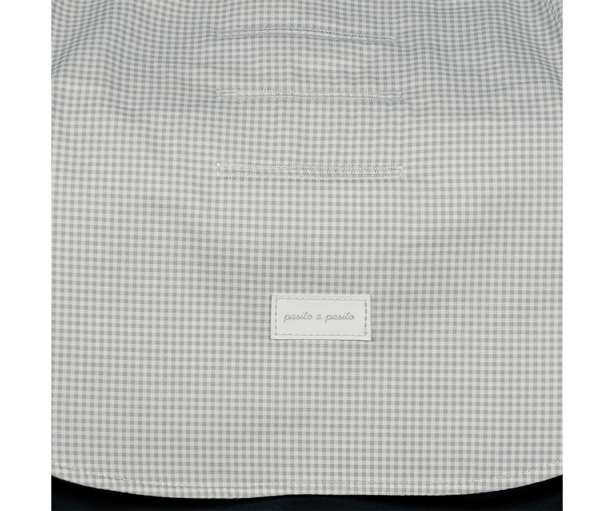 Rivestimento Passeggino Little Bloom Vichy Grey