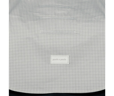 Rivestimento Passeggino Little Bloom Vichy Grey