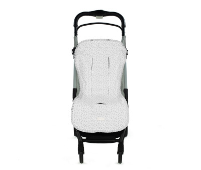 Rivestimento Passeggino Little Bloom Flower Grey