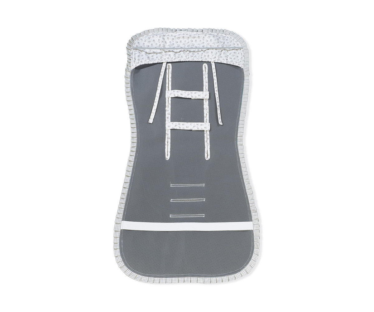 Rivestimento Passeggino Little Bloom Flower Grey