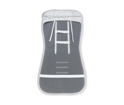 Rivestimento Passeggino Little Bloom Flower Grey