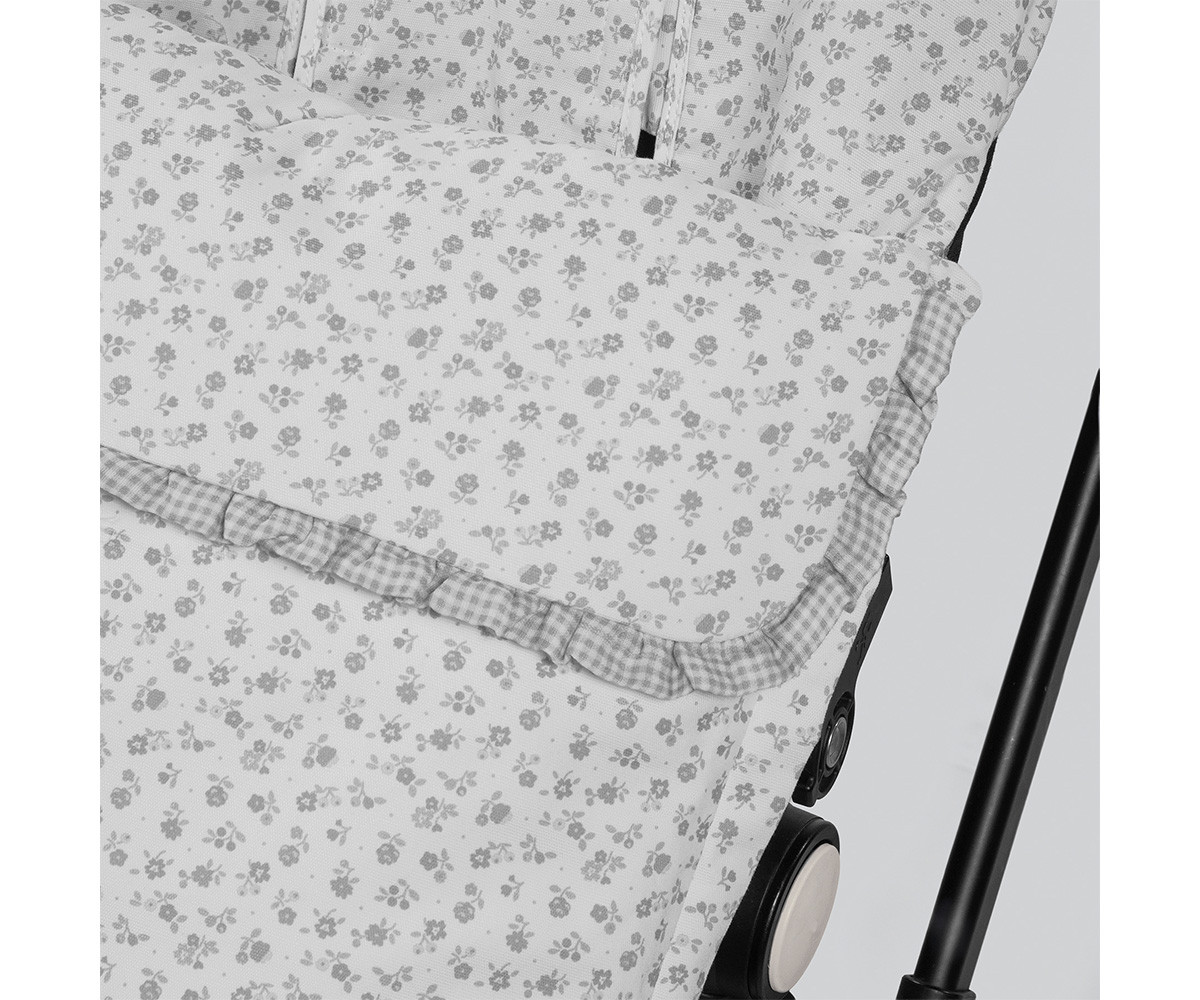 Sacco Universale Mezza Stagione Little Bloom Flower Grey