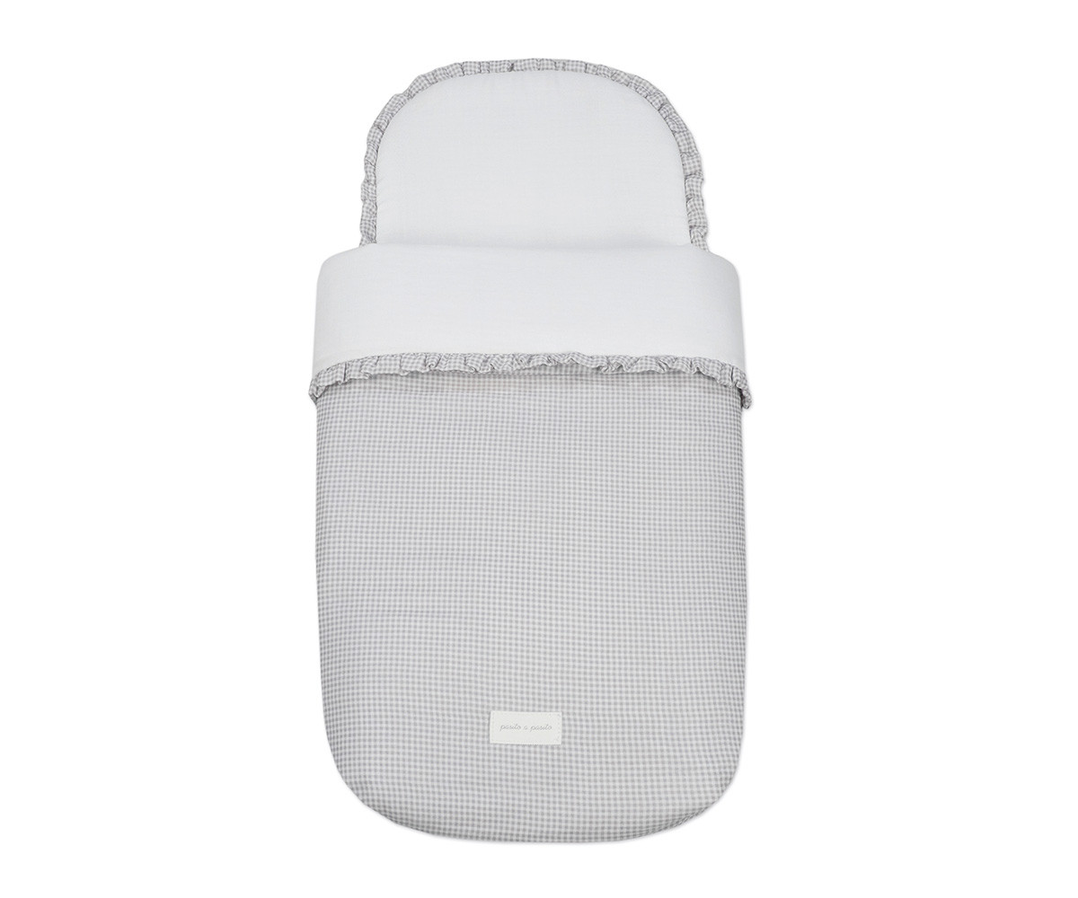 Saco Cuco Little Bloom Vichy Gris