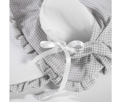 Saco Cuco Little Bloom Vichy Gris