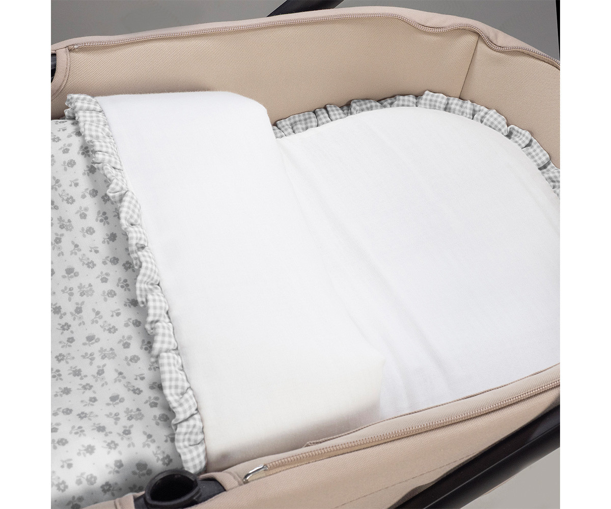 Saco Cuco Little Bloom Flor Gris