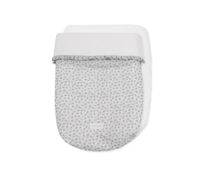 Saco Cuco Little Bloom Flor Gris