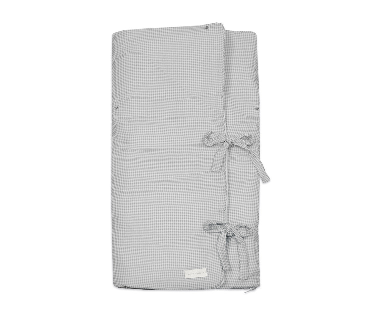 Sacco Nanna Coperta Little Bloom Vichy Grey