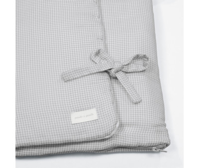 Sacco Nanna Coperta Little Bloom Vichy Grey