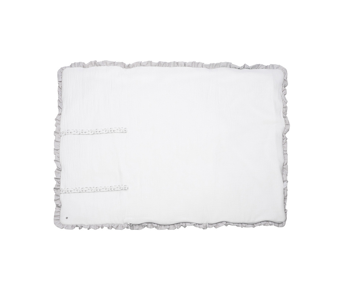 Sacco Nanna Coperta Little Bloom Flower Grey