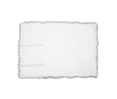 Sacco Nanna Coperta Little Bloom Flower Grey