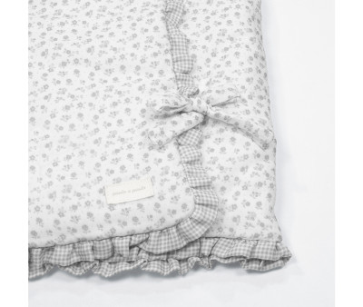 Sacco Nanna Coperta Little Bloom Flower Grey