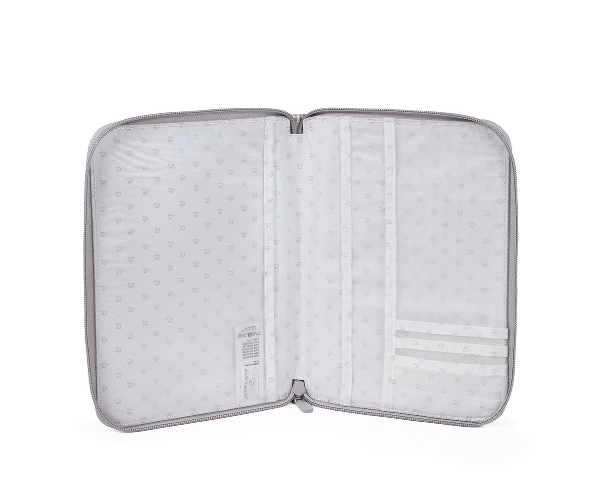 Porta Documenti Little Bloom Vichy Grey