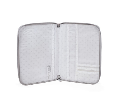 Porta Documenti Little Bloom Flower Grey