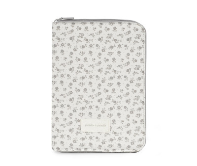 Porta Documenti Little Bloom Flower Grey