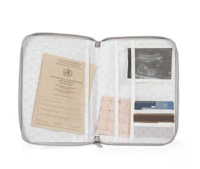 Porta Documenti Little Bloom Flower Grey