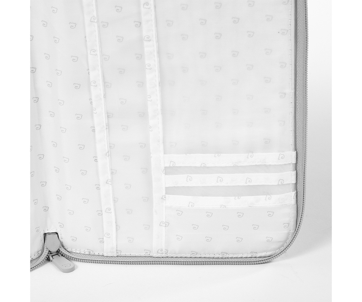 Porta Documenti Little Bloom Flower Grey