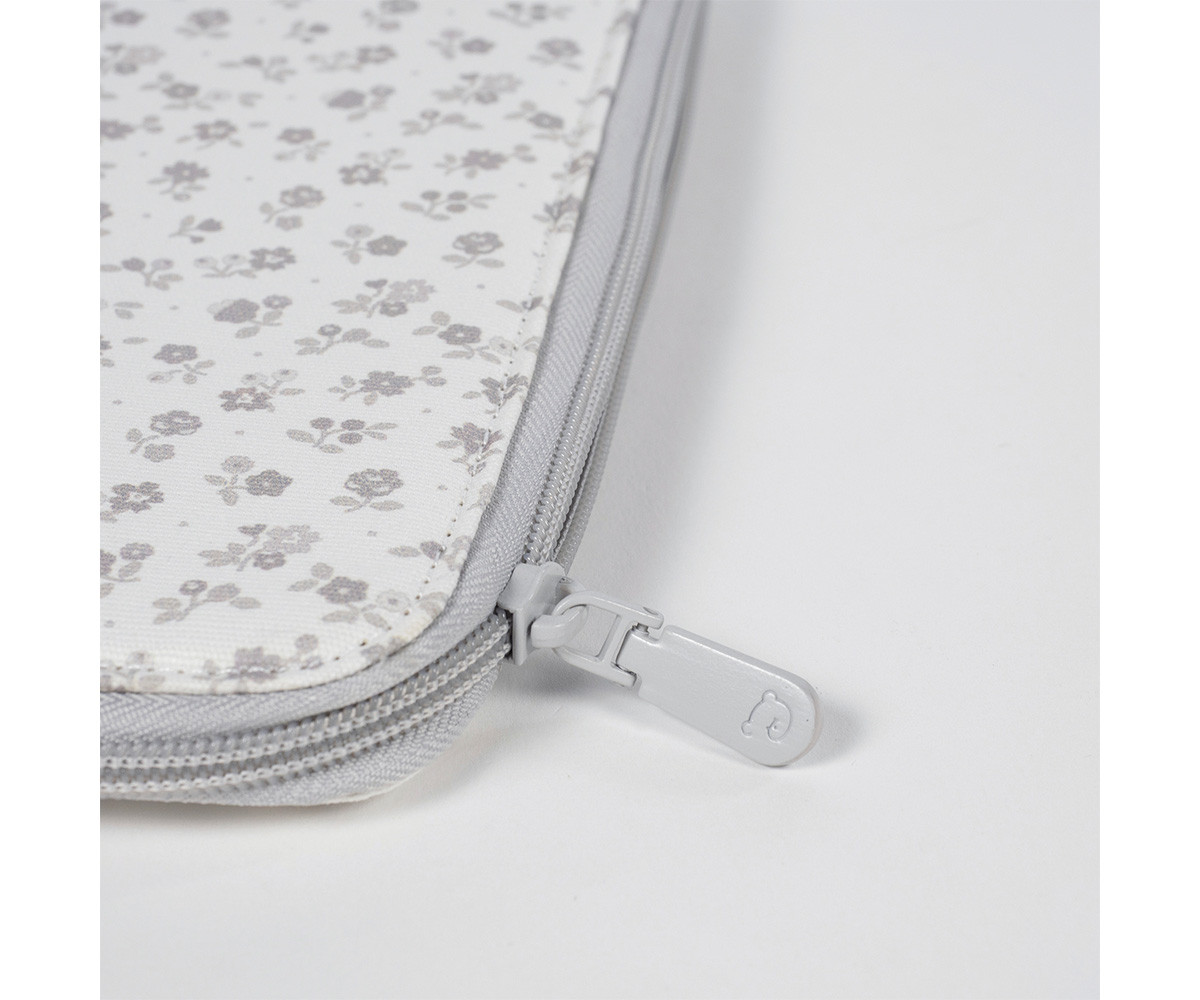Porta Documenti Little Bloom Flower Grey