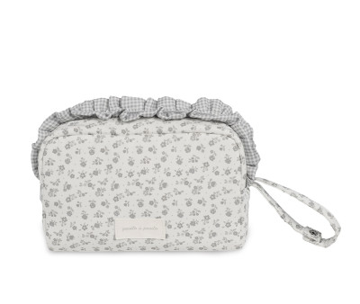 Beauty Case Little Bloom Flower Grey