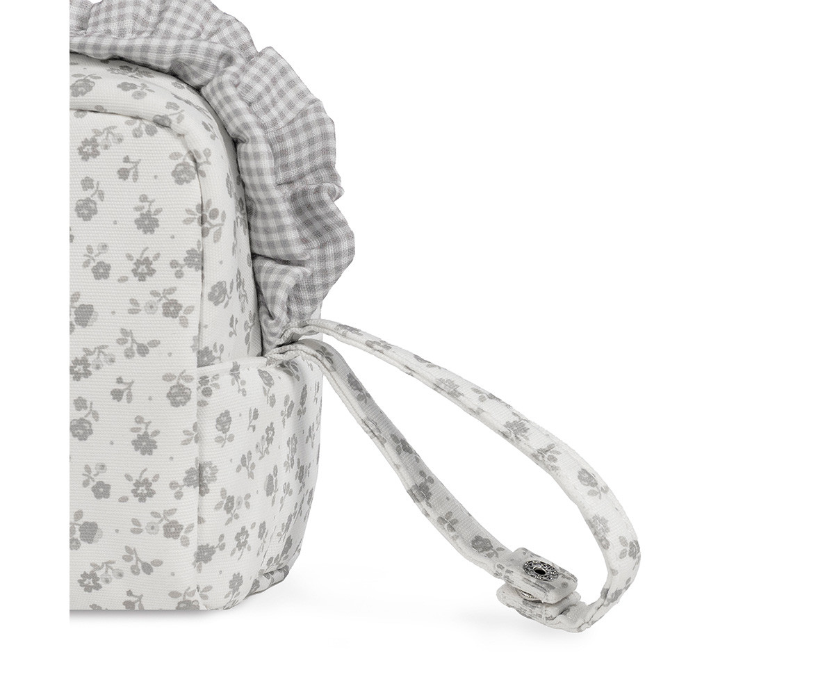 Beauty Case Little Bloom Flower Grey