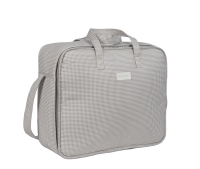 Valigia Little Bloom Vichy Grey