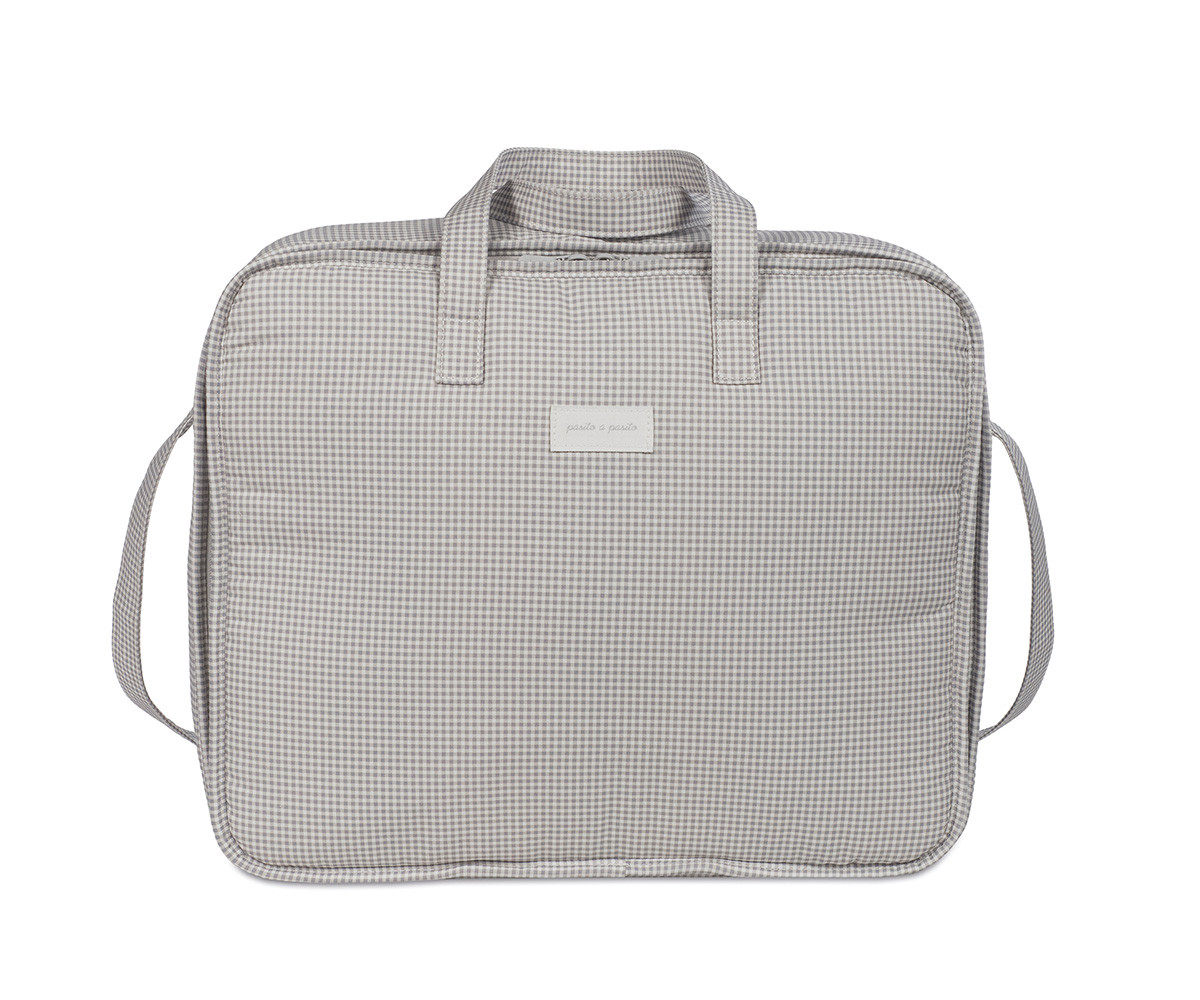 Valigia Little Bloom Vichy Grey