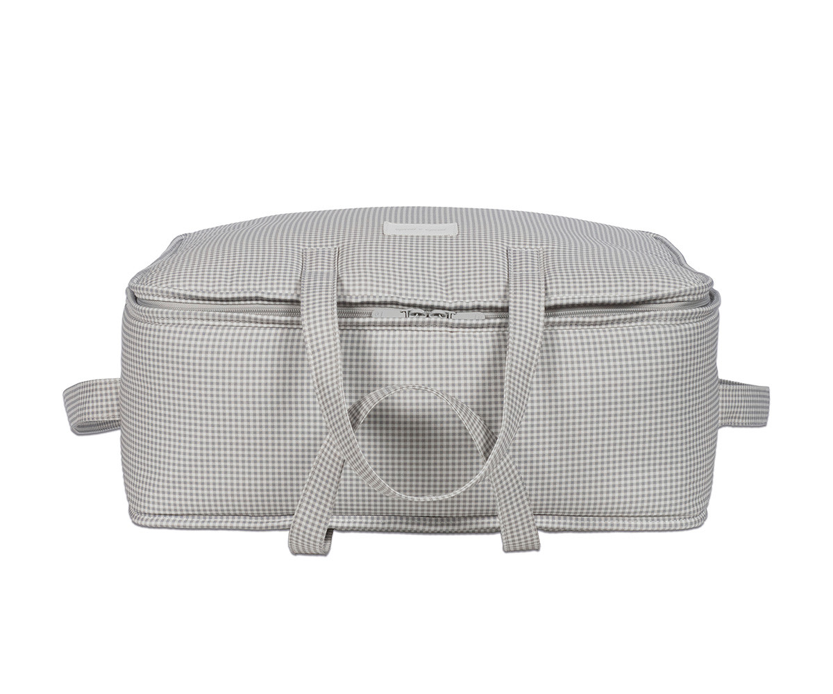 Valigia Little Bloom Vichy Grey