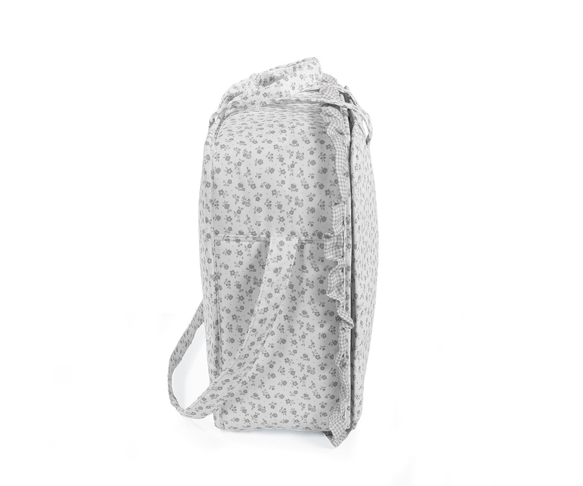 Valigia Little Bloom Flower Grey