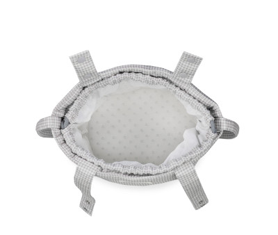 Borsa a Secchiello Bucket Little Bloom Vichy Grey