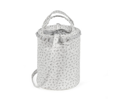 Borsa a Secchiello Bucket Little Bloom Flower Grey