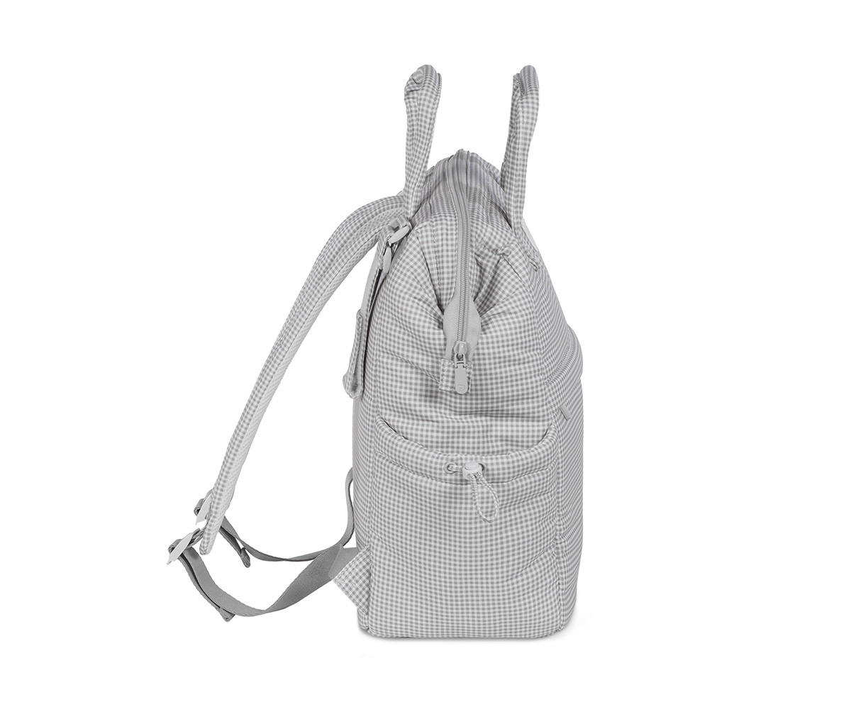 Zaino Passeggino Little Bloom Vichy Grey