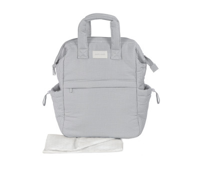 Zaino Passeggino Little Bloom Vichy Grey