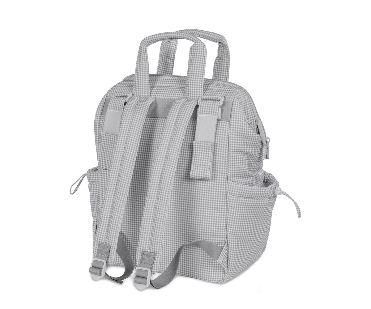 Zaino Passeggino Little Bloom Vichy Grey