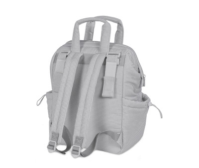Zaino Passeggino Little Bloom Vichy Grey