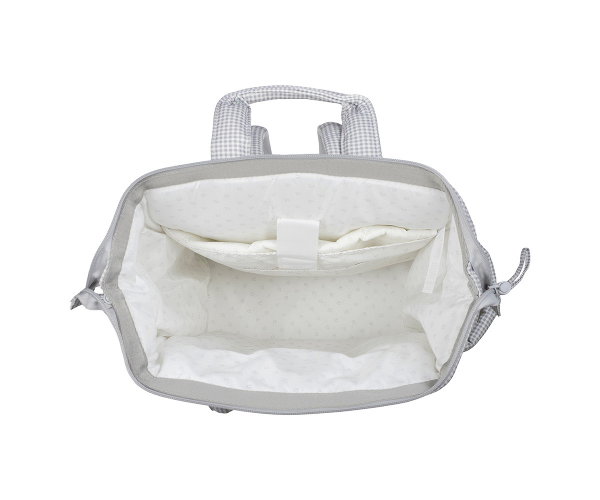 Zaino Passeggino Little Bloom Vichy Grey