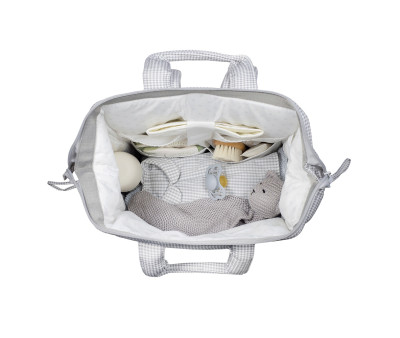 Zaino Passeggino Little Bloom Vichy Grey