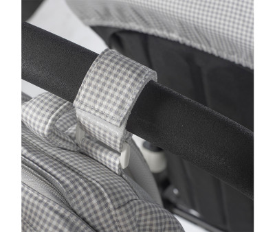 Zaino Passeggino Little Bloom Vichy Grey