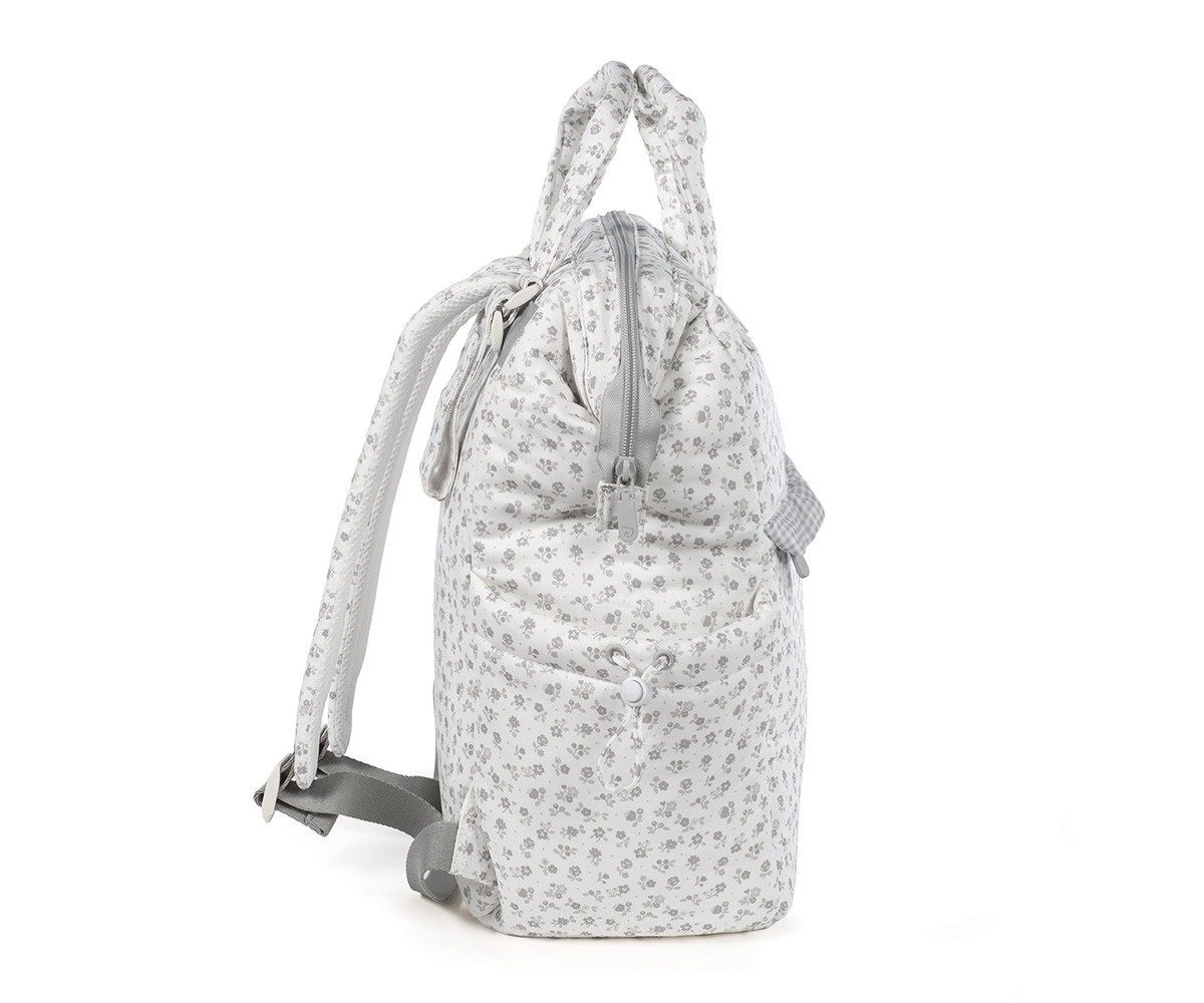 Zaino Passeggino Little Bloom Flower Grey