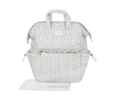 Zaino Passeggino Little Bloom Flower Grey