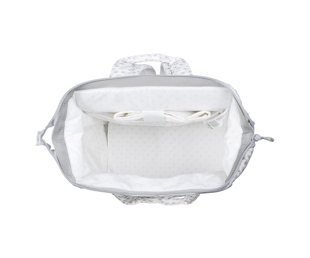 Zaino Passeggino Little Bloom Flower Grey