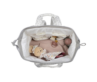 Zaino Passeggino Little Bloom Flower Grey